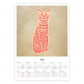 ポスターカレンダー猫アート・イラスト3
