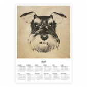 ポスターカレンダー犬アート・イラスト２