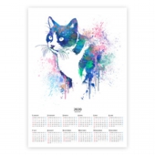ポスターカレンダー猫アート・イラスト6