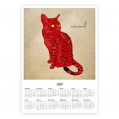 ポスターカレンダー猫アート・イラスト5