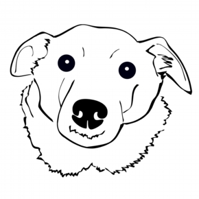 犬グッズデザイン ペンイラスト